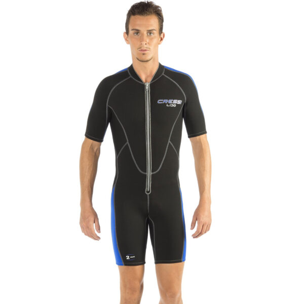 Cressi Wassersportanzug Shorty Lido 2.0 mm Neopren - Herren schwarz/blau Gr.L/4