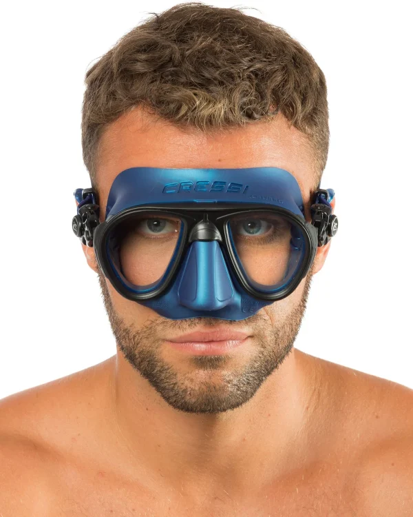 Cressi Calibro Maske blue Metal – Bild 5