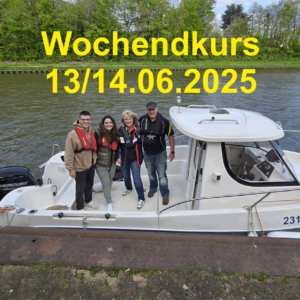 Sportbootführeschein Binnen/See Kombi Wochenendkurs 13 und 14.06.2025  499€ Anmeldegebühr