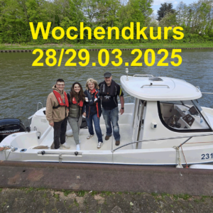 Sportbootführeschein Binnen/See Kombi Wochenendkurs 28 und 29.03.2025  499€ Anmeldegebühr